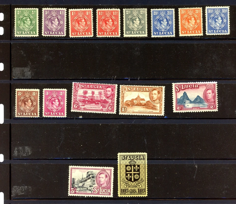 Santa Lucía--Juego corto Scott #110-#126 Nº #116 o #126 Foto 1 de 1