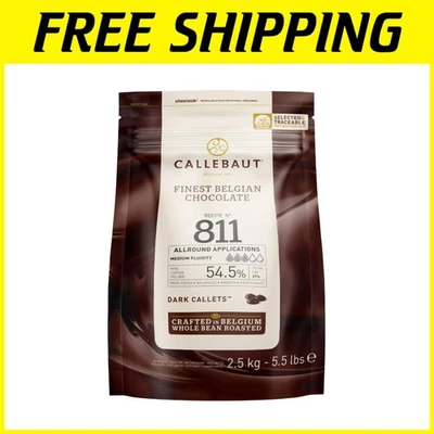 Belgische dunkle Schokolade Callets, 54,5% Kakao - 5,5 Pfund - Bild 1 von 4