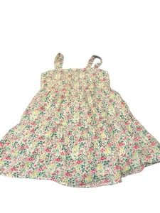 Gap Kids Girls Woven Summer Dress Size 7/8 Floral Print Pre Love Condition - Picture 1 of 5