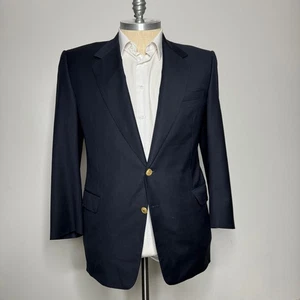 CANALI MILANO Herren Woll Blazer Navy Blau Goldknöpfe 54 (44R) Made in Italy - Bild 1 von 10