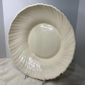 Gladding McBean Franciscan Coronado Swirl Satin Ivory Centerpiece Bowl 13”x 3.5” - Picture 1 of 7