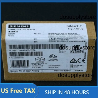 New Siemens 6ES7241-1CH30-1XB0 6ES72411CH301XB0 SIMATIC S7-1200 CB 1241 - Image 1 of 3