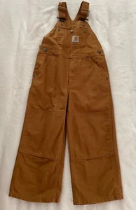 Carhartt Bib Cotton Overalls. Rust Brown. Kids 4 - Picture 1 of 22
