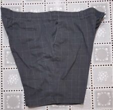 True Nation Flex Men's Shorts Gray Windowpane Size 52 Near Mint DXL brand #1029
