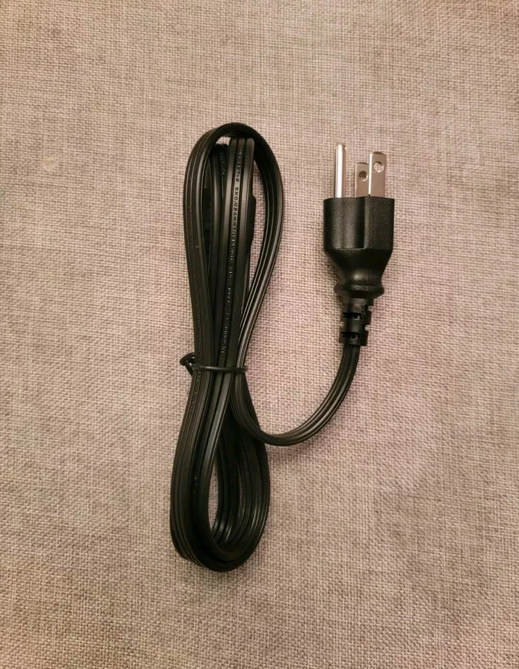 Standard AC Male Power Cord Cable Monitor PC Computer 4ft 3-Prong PSU - Image 1 of 1