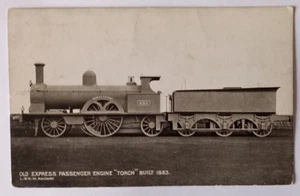 London & North Western Railway "Torch" Built 1853 Steam Train Postcard c.1910's. - Picture 1 of 2