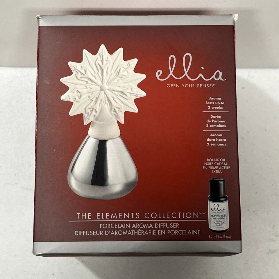 Homedics Ellia Elements Collection Ice Crystal Porcelain Aroma Diffuser Open Box - Image 1 of 1