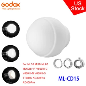 US Godox ML-CD15 Silica Gel Diffusion Dome for AD200 V1 V860III TT685II AD400PRO - Picture 1 of 12