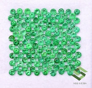 2,30 CTS Natürlicher Smaragd Rundschnitt 2,50 bis 2,75 mm Menge 30 Stck. Lose Edelsteine - Bild 1 von 5