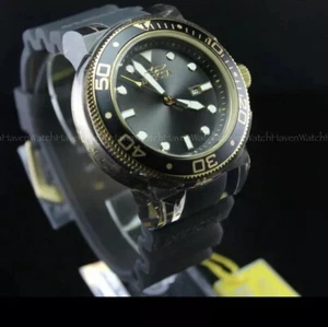Reloj INVICTA Grand Pro Diver anatómico esfera negra/dorada 100 m correa de silicona 51 mm - Imagen 1 de 9