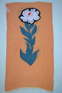 Paul Smith Mainline Womens Scarf “Single Stem” Orange Brand New - Picture 1 of 6