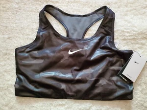 NWT Women's Plus Nike Green/Gray Swoosh Clash Medium Support Sports Bra Size 1X - Picture 1 of 4