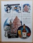 1942 magazine ad for Imperial Whiskey, Chefs bake giant tier cake, taste success