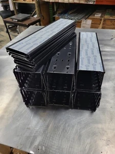 Lot of (11) Pieces of Iboco T1-4040K, Black 4x4" Wiring Duct cut to ~14 Inches - Picture 1 of 3