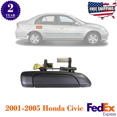 Manija de puerta imprimada lado del pasajero trasero para Honda Civic 2001-2005 Foto 1 de 4