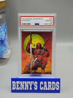 1993 Skybox Marvel Masterpieces Pink & Gold Foil Graded PSA Gem Mint 10 Deadpool - Image 1 of 4