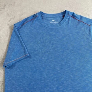 Tommy Bahama Paradise Around T Shirt Men 2XL Blue Short Sleeve Contrast Stitch - Picture 1 of 8