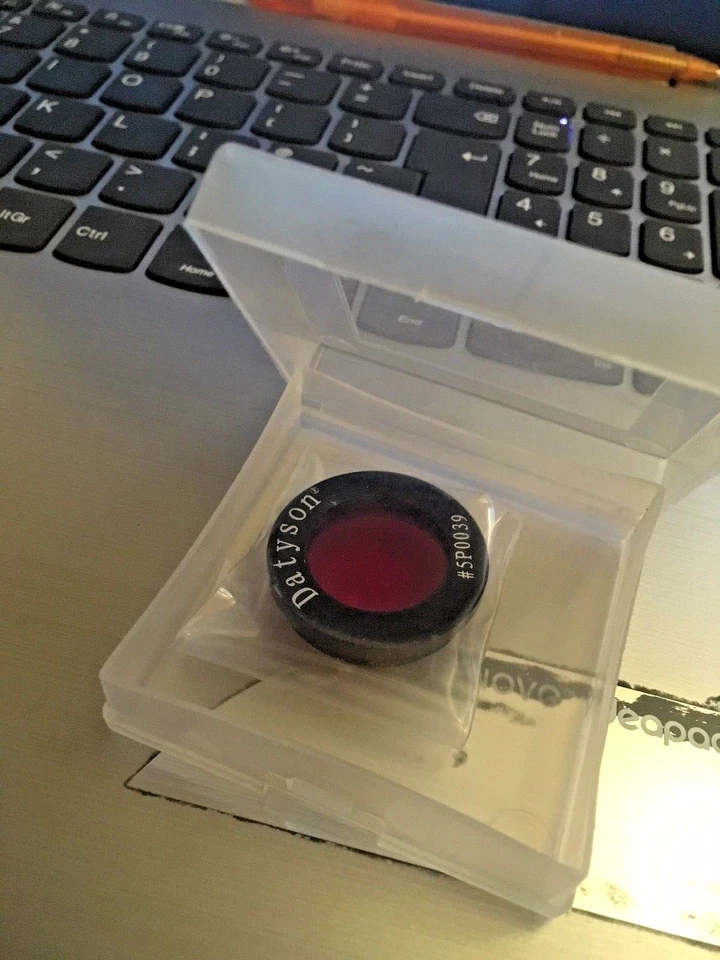 1.25" Red Nebula Telescope Filter Eyepiece Fine Thread Telescopes In Hard Case - Image 1 of 3