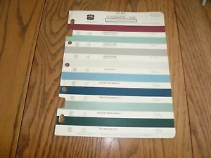 Muestras de pintura con virutas de color ACME Studebaker 1964 - vintage - Imagen 1 de 2
