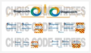1/76 Code 3 recovery decals set suit Oxford Diecast models - Stagecoach livery - Picture 1 of 1