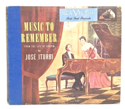 Vintage 1928 Jose Iturbi Music To Remember 2 Record Album Collectors Book Set - Image 1 of 4