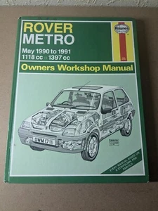 Rover Metro Mai 1990 bis 1991 Haynes gebundenes Werkstatthandbuch - Bild 1 von 3