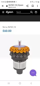 Dyson Big Ball multi Floor 2 Cyclone Service Assy SYe - Picture 1 of 2