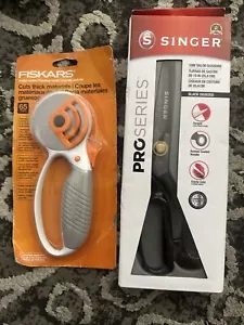 Singer 10in ProSeries Tailor Scissors - Fiskars Rotary Cutters - Picture 1 of 5