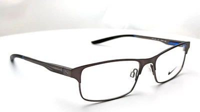 Gafas Nike 8046 071 rectangulares de metal cepillado para hombre 54 mm Foto 1 de 4