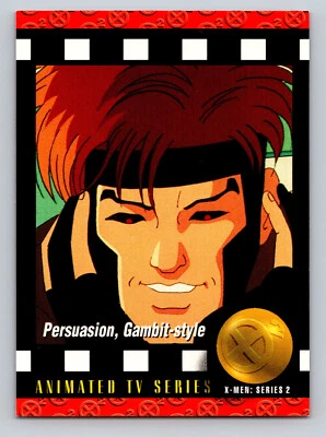 Tarjeta coleccionable Skybox X-Men Series 2 #93 Gambito serie animada MCU Mutant 1993 Foto 1 de 2