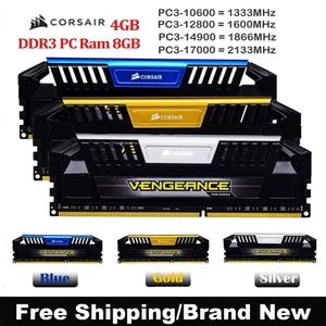 Corsair Vengeance DDR3 4GB 8GB 1333 1600 1866 2133 2400 Memory RAM For PC Gaming - Picture 1 of 6