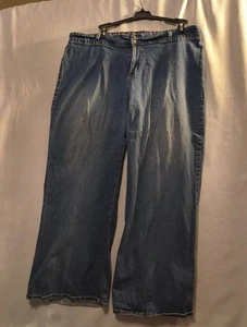 VTG 90’s Girlfriends LA Jeans Sz 25 High Rise Wide Leg READ 42 W X 31 L Grunge - Picture 1 of 6