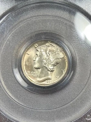 PCGS MS63FB 1926 D MERCURY DIME BEAUTIFUL LUSTER TOUGH DATE OGH - Image 1 of 3