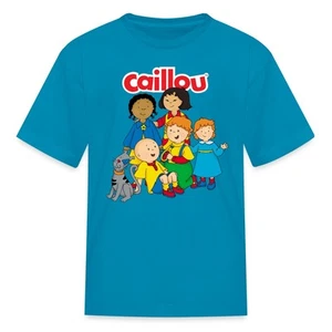 Caillou With His Friends And Gilbert The Cat Kid's T-Shirt - Picture 1 of 22