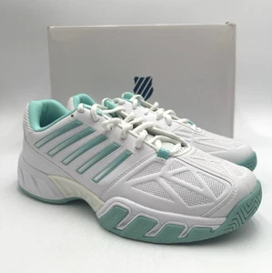 K-Swiss BIGSHOT LIGHT 3 Women's NEW Tennis Smeaker White/Teal US Size 9.5 Medium - Picture 1 of 11