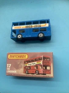 Matchbox 17 Londoner Bus blau 1953-1978 mit Box Neu - Bild 1 von 4