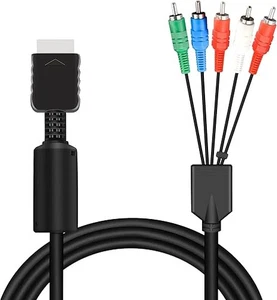 Kabel PS2 PS3 AV Komponente 5 Cinch Audio Video HDTV Hochwertig Ersatz - Bild 1 von 4