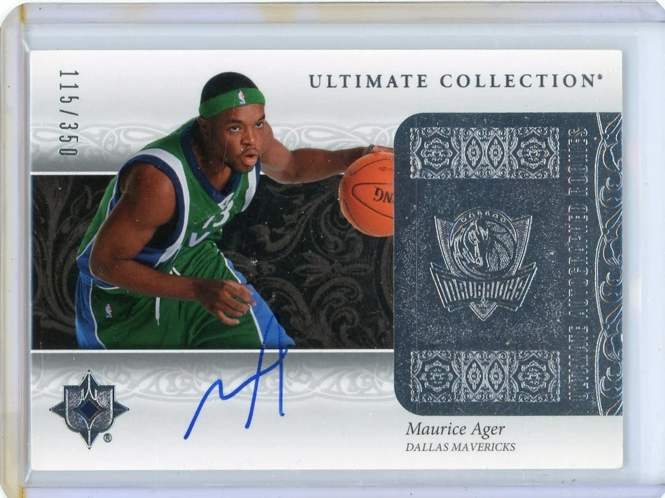 Ultimate Collection #202 2006-07 autógrafo de Maurice Ager RC #115/350 (Mavericks) Foto 1 de 1