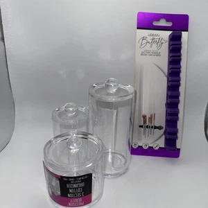 3 Abschnitt Baumwolle Organizer und Saug Make-up Pinsel Organizer - Bild 1 von 16