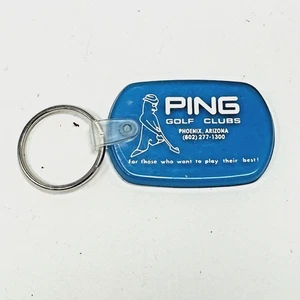 Vintage Blue Ping Golf Keychain for those who want to play their best! Ping Man - Picture 1 of 3