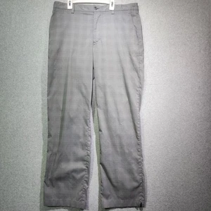 Pantalones de golf IZOD PerformX grises a cuadros para hombre 34x32 (28) rendimiento elástico - Imagen 1 de 7