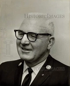 Foto stampa 1968 W.O. Hunter, ex capo dei vigili del fuoco di Houston - Foto 1 di 2
