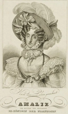 HERSENT (*1777) nach NORDHEIM (*1804), Porträt der Amalie, Sst. Romantik - Bild 1 von 4