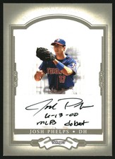 2004 Donruss Classics Significant Signatures Green #78 Josh Phelps Autograph /25