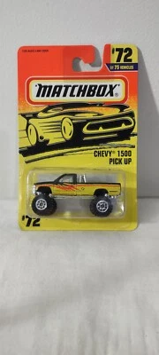 Винтажный 1997 спичечный коробок 72 Chevy 1500 пикап #72 из 75 новый в коробке - Изображение 1 из 4