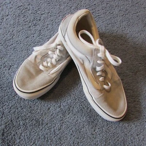 Vans Old Skool Women 6 Men 4.5 Gray Suede Low Top Canvas Athletic Sneaker Shoes - Picture 1 of 5