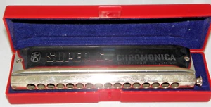 HOHNER SUPER 64 CHROMONICA Harmonica w/ original case Made in Germany - Picture 1 of 5