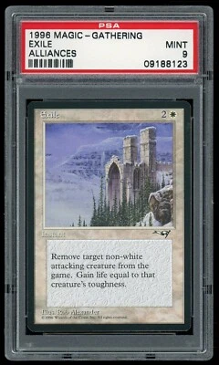 1996 MTG Magic the Gathering Card Alliance Exile PSA 9 - Image 1 of 2
