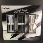 NIB Pierre Cardin Pen & Pencil  Gift Box Set of 3 Different Styles Plus Refills