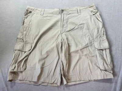 George Shorts Mens 46 Beige Cargo Pocketed Belted Zip Button Men. - Image 1 of 4